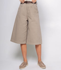 Джинсовые шорты #КТ5035, бежево-серый - Dommod фото 2