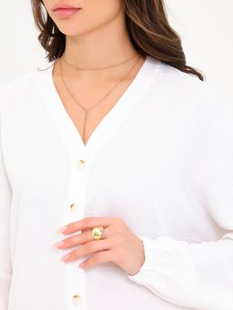 Блуза с рукавом на резинке - Stilla фото 13