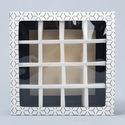 Цена за 5 шт. Коробка для конфет, кондитерская упаковка, 16 ячеек, «Лучшему мужчине» 17.7 х 17.7 х 3.8 см