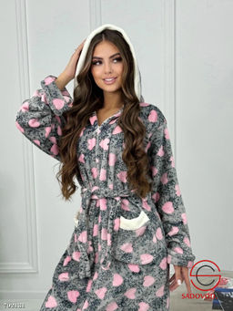 Халаты длинные замок домашние - Bruno фото 2