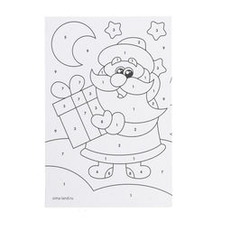 Открытка - фреска своими руками на новый год «Дед Мороз», набор для творчества