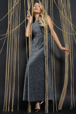 Платье Алхери (темное серебро) П11757 - Lt collection фото 4