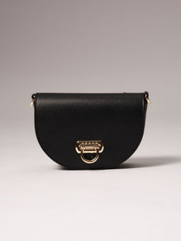 Сумка кожаная кросс-боди Azaro 31032 черная