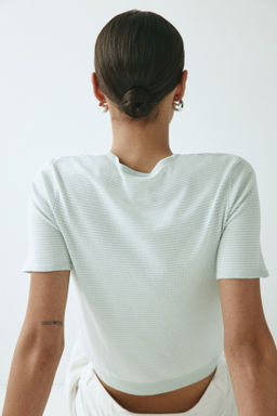 Camiseta de punto fino - H&m фото 12