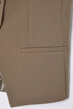 Bej Regular Boy Ask?l? Fitted Dokuma Yelek TWOSS25YE00010