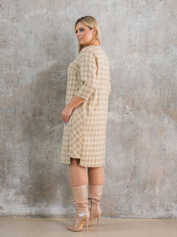 Платье 1356 голубая клетка - Novita фото 15