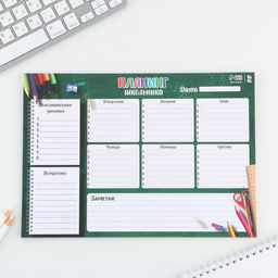 Планинг-расписание школьника А4, 30 листов Доска