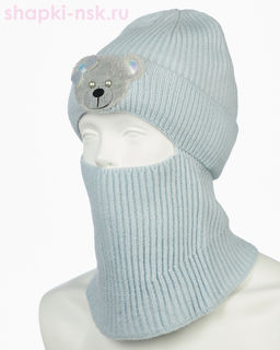 01-31-R Балаклава-шлем для девочки (50-52)