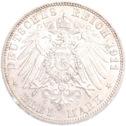 3 марки 1911 года A Германия (Пруссия)