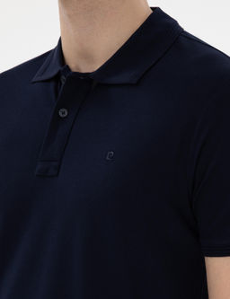 Lacivert Slim Fit K_vr_lmaz Polo Yaka Basic Ti__rt - Pierre cardin фото 7