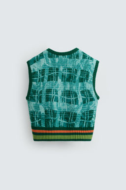 GRAPHIC PRINT KNIT WAISTCOAT  OTIS KWAME KYE QUAICOE - Zara фото 18