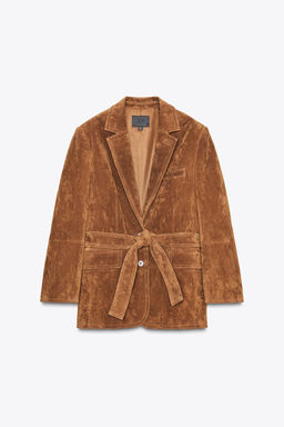 SUEDE LEATHER BLAZER