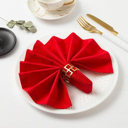 Салфетка декоративная "Этель" "Новый Год" 40х40 см, цвет красный, 100% хлопок, саржа, 250гр/м2