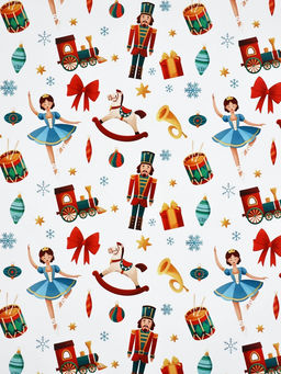 Набор упаковочной бумаги «Новый 2026 год лошади», 4 листа, 70 × 100 см