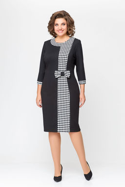 Блуза Swallow 803.2 черный+серебряный узор фото 966