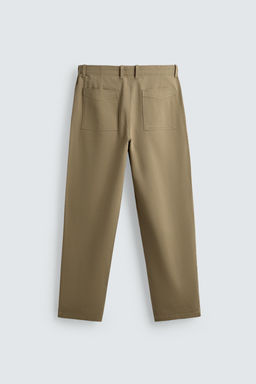 STRAIGHT-LEG CHINO TROUSERS - Zara фото 16