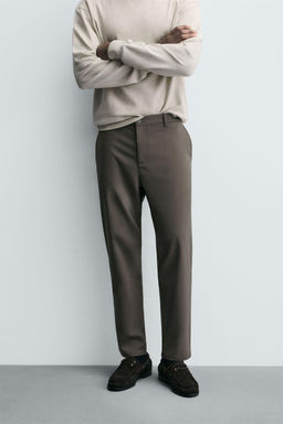 PANTAL?N SLIM FIT CONFORT / Marr?n / Topo - Zara фото 2