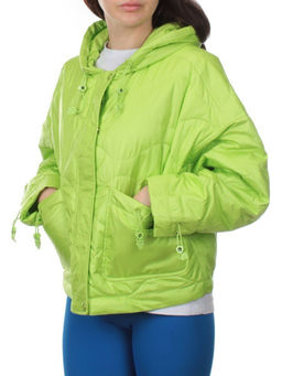 23-022 LT. GREEN Куртка оверсайз демисезонная женская (синтепон 100 гр.) - Fashion фото 5