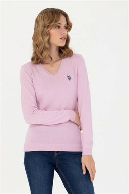 U. S. Polo Assn Женский базовый свитер с v-образным вырезом Магнолия - U.s. polo assn фото 9