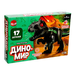 Конструктор Диномир, 7 деталей, тираннозавр, звук - Unicon фото 2