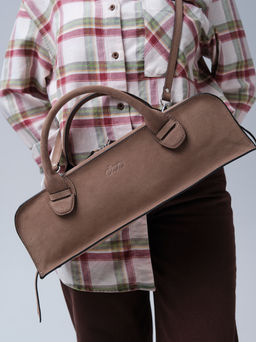 Сумка багет Doxie DBR 31157 серо-коричневый  фото 5