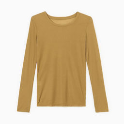 Лонгслив женский KAFTAN: Basic line, тёмно-оливковый, размер 50-52
