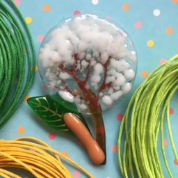 Брошь Цветущее дерево