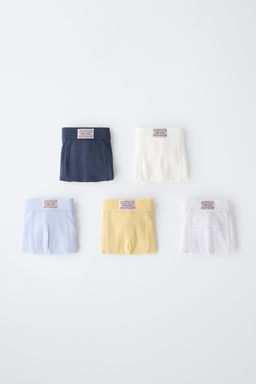 6-14 A?OS/ PACK CINCO B?XER ETIQUETA / Multicolor
