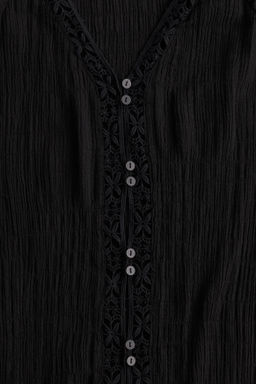 Vestido con inserciones de encaje - H&m фото 10