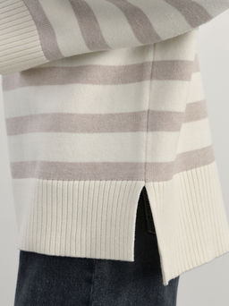 Джемпер на молнии в полоску / Zarina  фото 8