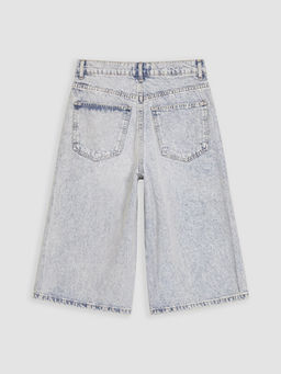 Bermuda Fit Kad?n Jean ?ortolon