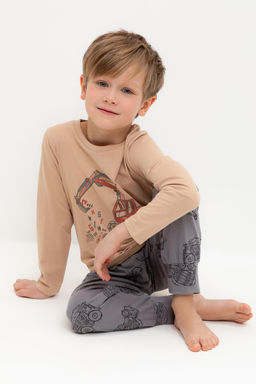 К 1606/кунжут,дорожная техника пижама д/дет яс