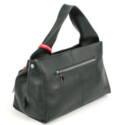 Женская кожаная сумка Sergio Valentini SV-0615 БлекишГрин  фото 3