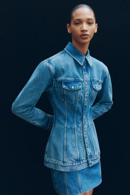 Cazadora denim con silueta reloj de arena - H&m фото 2
