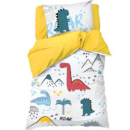 Постельное бельё Этель 1.5 сп Dinoparty 143х215 см, 150х214 см, 50х70 см -1 шт,100% хлопок, бязь