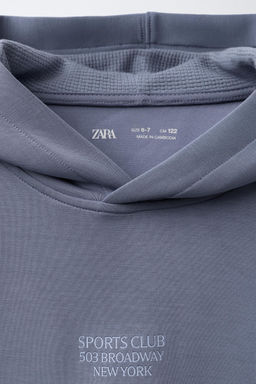 SLOGAN PRINT HOODIE WITH MODAL - Zara фото 10