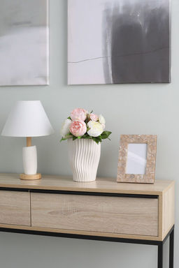 Декоративная ваза Gleana Home Philosophy. Цвет белый. Размер 15х29.5 см фото 2