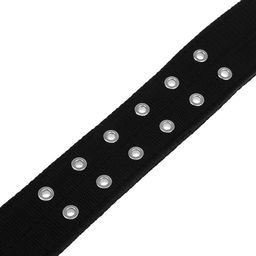 Ошейник четырехслойный, 80 х 4,9 см, ОШ 65-75 см, полиэстер, чёрный - Пижон фото 4