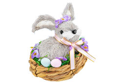 Пасхальное украшение 13*13*13 см "Кролик в гнезде"