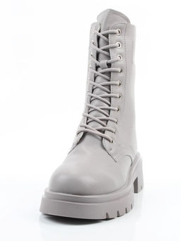04-PAX86-5Z LT. GRAY Ботинки зимние женские (натуральная кожа, 100% шерсть)