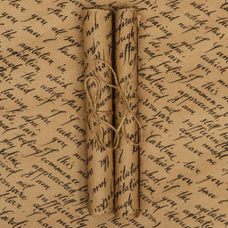 Цена за 2 шт. Бумага упаковочная, крафт «Рукопись», 70×100 см, 1 лист