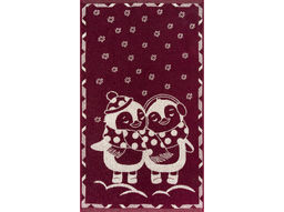 Полотенце махровое 6с103.412ж1 Пингвики (кр.дерево1) 50х90см