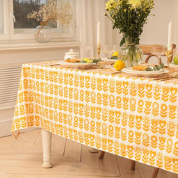 Скатерть «Этель» Yellow garden, 146×180 см, 100% хлопок, саржа 190 г/м²