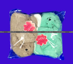 Цена за 2 пар. 2 ПАРЫ - Носки-САПОЖКИ детские с мехом Мордочки ВЫСОКИЕ длина подошвы 17-18 см - For you фото 4