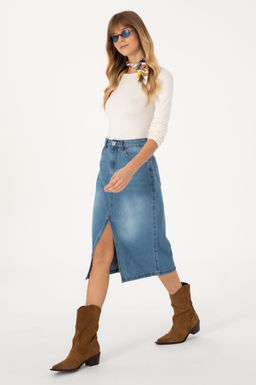 Kad_n Mavi Jean Etek - U.s. polo assn фото 3