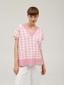 Жилет с орнаментом гусиные лапки - Incity фото 2