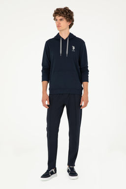 Мужской темно-синий базовый свитшот - U.s. polo assn фото 4