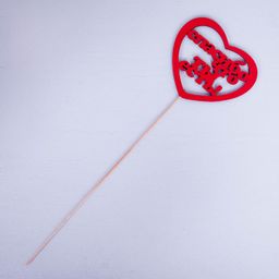 Цена за 10 шт. Топпер Спасибо, что ты есть красный 11,3х10 см - Simaland фото 3