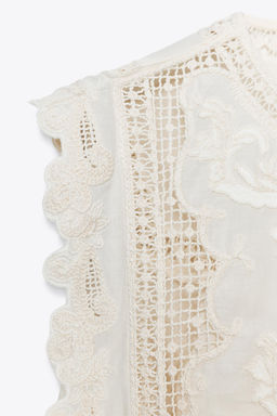 ZW COLLECTION SHIRT WITH RUFFLED CHEST - Zara фото 16