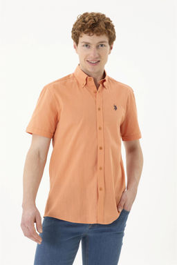 U. S. Polo Assn / Мужская рубашка с коротким рукавом в плитку - U.s. polo assn фото 3